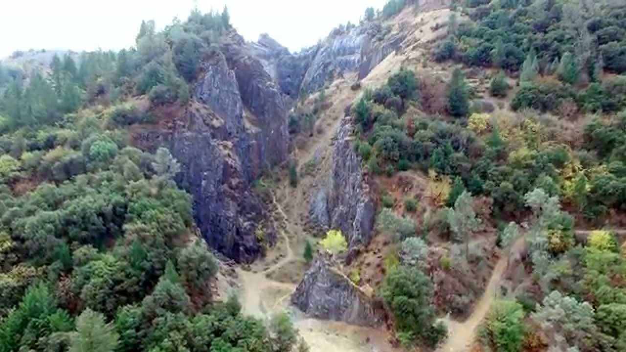 Auburn California Limestone Quarry aerial video YouTube