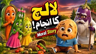 Greed is a curse | The consequence of greed | lalach ka anjaam | urdu story 3D