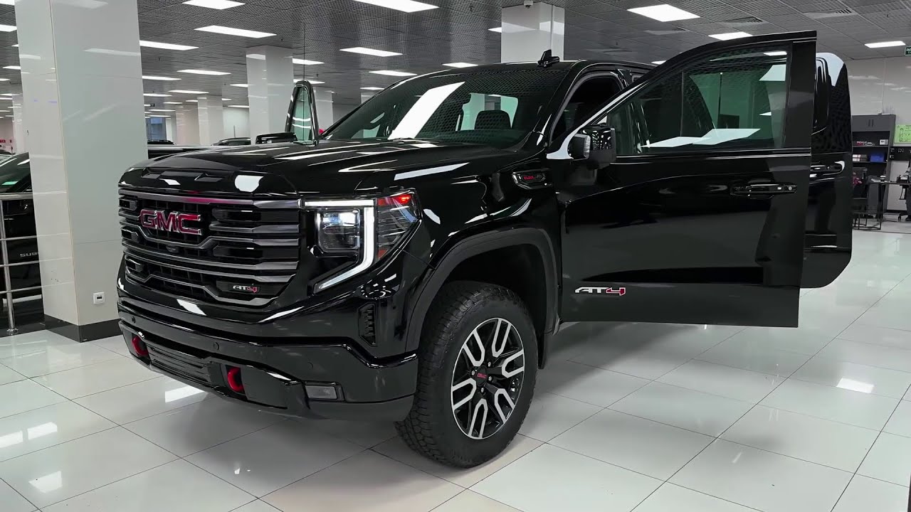 GMC SIERRA 1500 AT4 2025 года — прочный пикап класса люкс с двигателем Duramax 3,0 л или V8 6,2 л