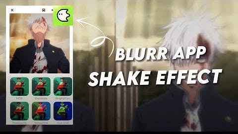 Shake Effect | Tutorial in Blurrr App