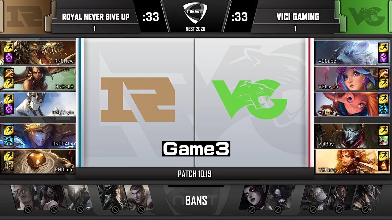 Vgs Rng Target 【NEST2020】小組賽 VG vs RNG #3 - YouTube