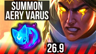 VARUS vs AKALI (TOP) | Summon Aery | KR Master | 26.9