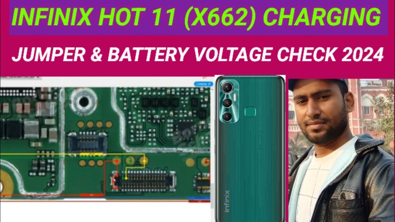 infinix hot 11 (x662) charjing jumper and battery voltage check details ...