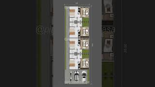 Planta 4 Kitnet para terreno 8x25 | Tiny House #kitnet #tinyhouse #plantabaixa