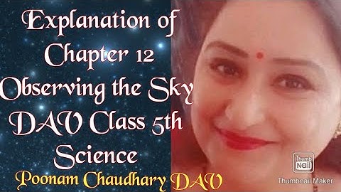 dav// class 5//Science//Explanation of Chapter 12//Observing the Sky