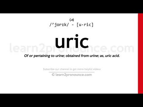 ການອອກສຽງຂອງ uric | ຄໍານິຍາມຂອງ Uric