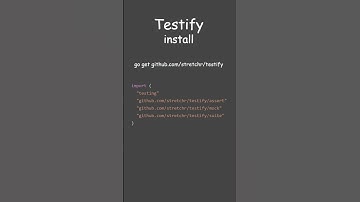 Go Testify Library #shorts #golang #golangtutorial #testing #programming #backend  #coding