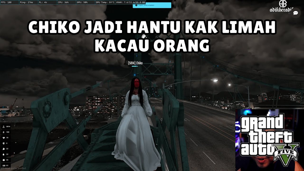 CHIKO JADI HANTU KAK LIMAH KACAU ORANG