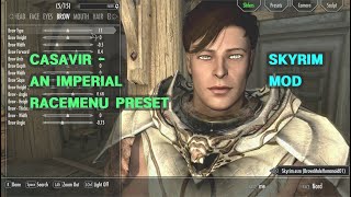 Casavir An Imperial Racemenu Preset Male Skyrim Mod 남성 사전설정 Casavir An Imperial Racemenu Preset Male Skyrim Mod 남성 사전설정