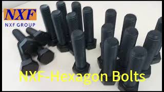 NXF UNS A36 S235JR/St37-2/SS400/SM400A/A283C Diameter M33 Length 100mm Carbon Steel Hexagon Bolts NXF UNS A36 S235JR/St37-2/SS400/SM400A/A283C Diameter M33 Length 100mm Carbon Steel Hexagon Bolts