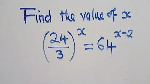 Find the value of x || Exponential equation||