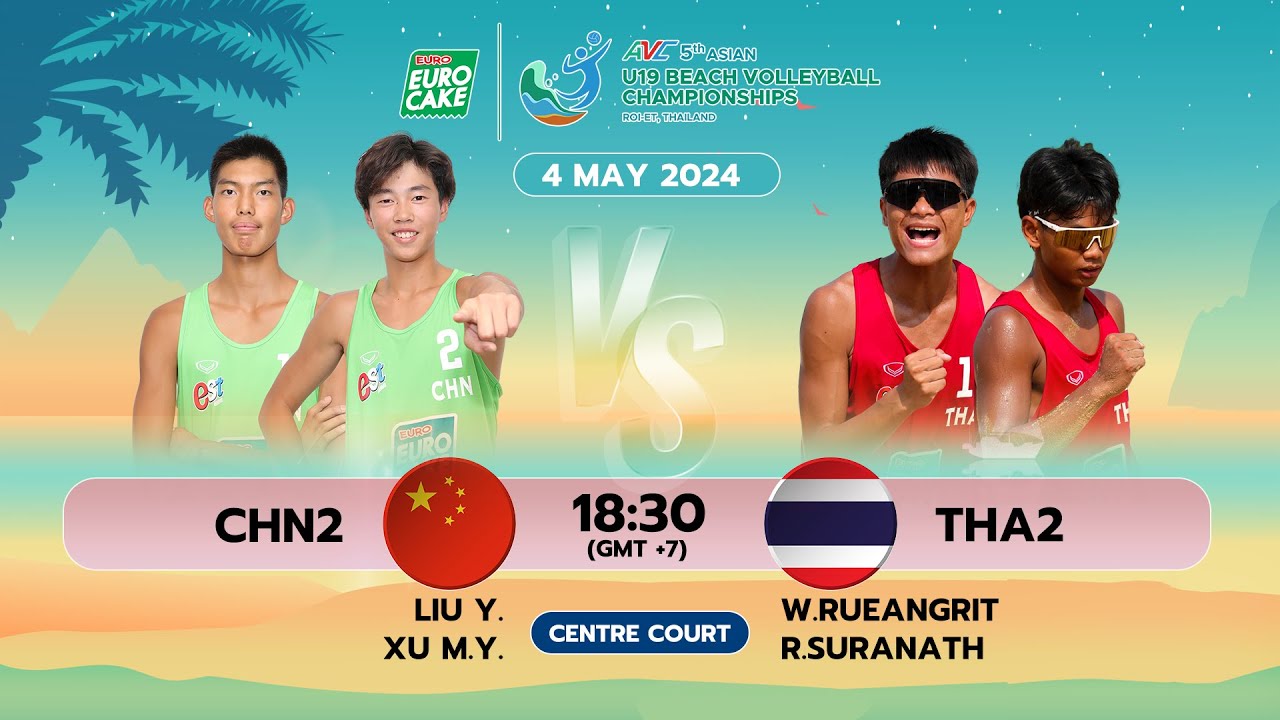 CHN2 - THA2 / QF / Men /Asian U19 Beach Volleyball 2024