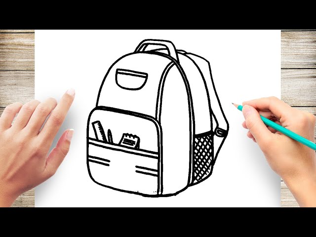 Simple illustration line drawing tote bag - Stock Illustration [90388227] -  PIXTA