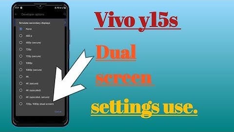 Vivo y15s How to Dual screen settings hidden features use