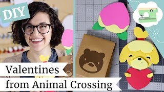 Happy valentine's day! learn how to make three adorable animal
crossing valentine cards, including isabelle, a peach, and the brown
paper item bag with bea...