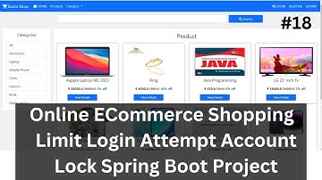 #18 Wrong password Limit Account Lock Ecommerce Spring Boot Project| Shopping Cart SpringBootProject