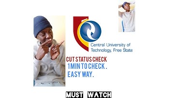CENTRAL UNIVERSITY OF TECHNOLOGY ||HOW TO CHECK STATUS//CUT!! MUST WATCH!!