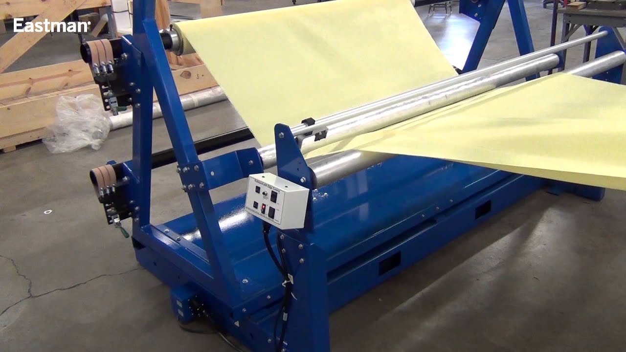 Eastman CRA-318 3-Roll Roll Stand for Material Feeding - YouTube