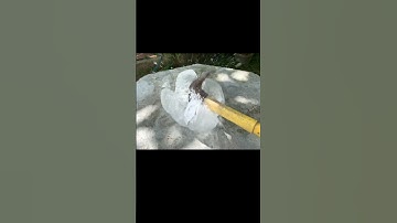 Slow motion of what happens when you hit an ice cube with a hammer #slow