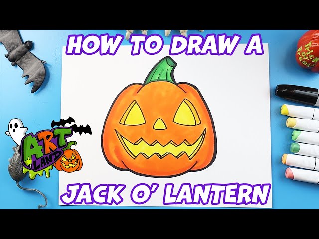 In the last video we drew our Jack-o-lanterns. Today, we're