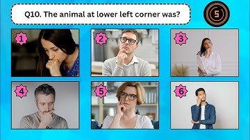 Animal Memory Challenge! | Can You Remember All 6 Animals? 🐶🦁🐘