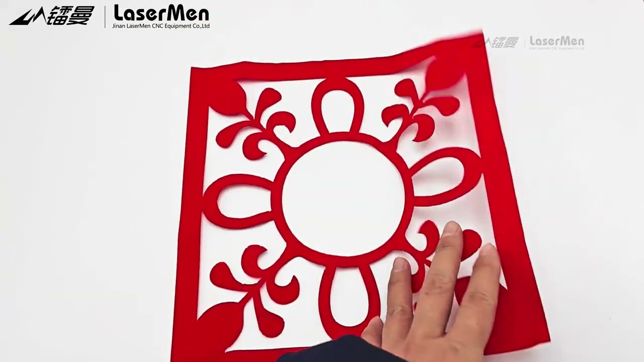 [LaserMen] LM-1610 CO2 fabric laser cutting machine for felt leather