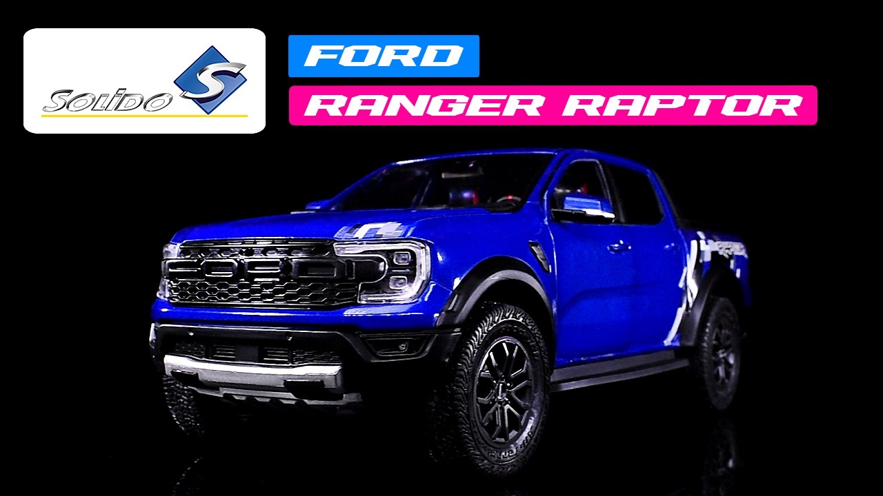 2024 Ford Ranger Raptor Pickup Truck Blue Lightning Metallic 1/18