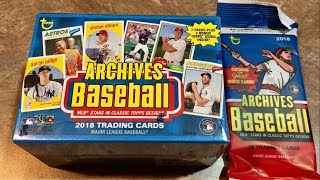2018 Topps Archives Blaster Box Pack Opening