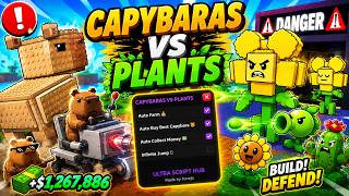 🌿 Capybaras vs Plants Script (2026) | Auto Farm, Auto Collect & INF Jump
