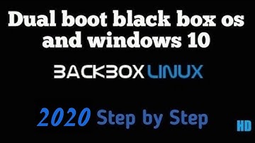 Dual Boot windows 10 with BackBox Linux ||2020|| ||step  by step||