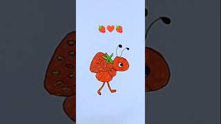 🍓❤️🍓 beautiful art satisfying colouring #art #artscraft #drawing #tutorial #colors