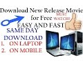 How to Download New Release Movies for Free (same day) on ...