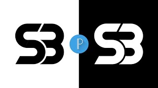 S B Professional Logo Design On Mobile Phone ~ S B Logo Design Kaise Banaye ~ Shiva Ram Edits