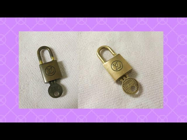 New Louis Vuitton Metal Gold Lock With Key For Handmade Bag