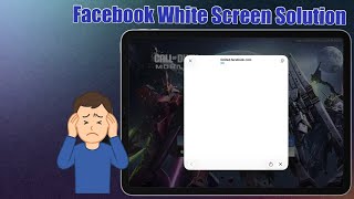 How To Fix Facebook Login White Screen | Facebook Login Error