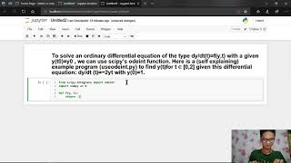 Solving Ordinary Differential Equation Using Python 3