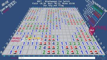 Record Time on 21x21 Minefield in 05:13 TAS - MineSweeper For Twitch (MSFT)
