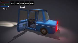 Prototype Car - Paint And Decal Customization - Tech Art Project