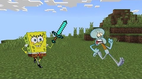 Minecraft: Speedrunner Squidward vs. Hunter SpongeBob