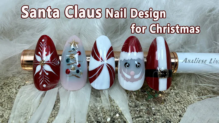 Santa Claus Nails Made Easy! 🎅 |Santa Claus Nail Art Tutorial |  Easy Christmas Nail Art🎁