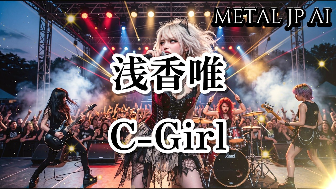 浅香唯【C-Girl】AIメタル女子がカバーした　AI cover J-Rock