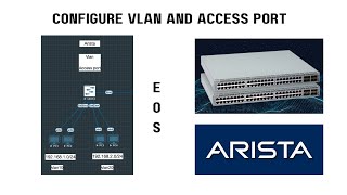0.How to configure VLAN and Access port in Arista ? | EOS switch !