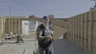 DIY 24x24 Trusses Start to finish install #menards #garagebuild