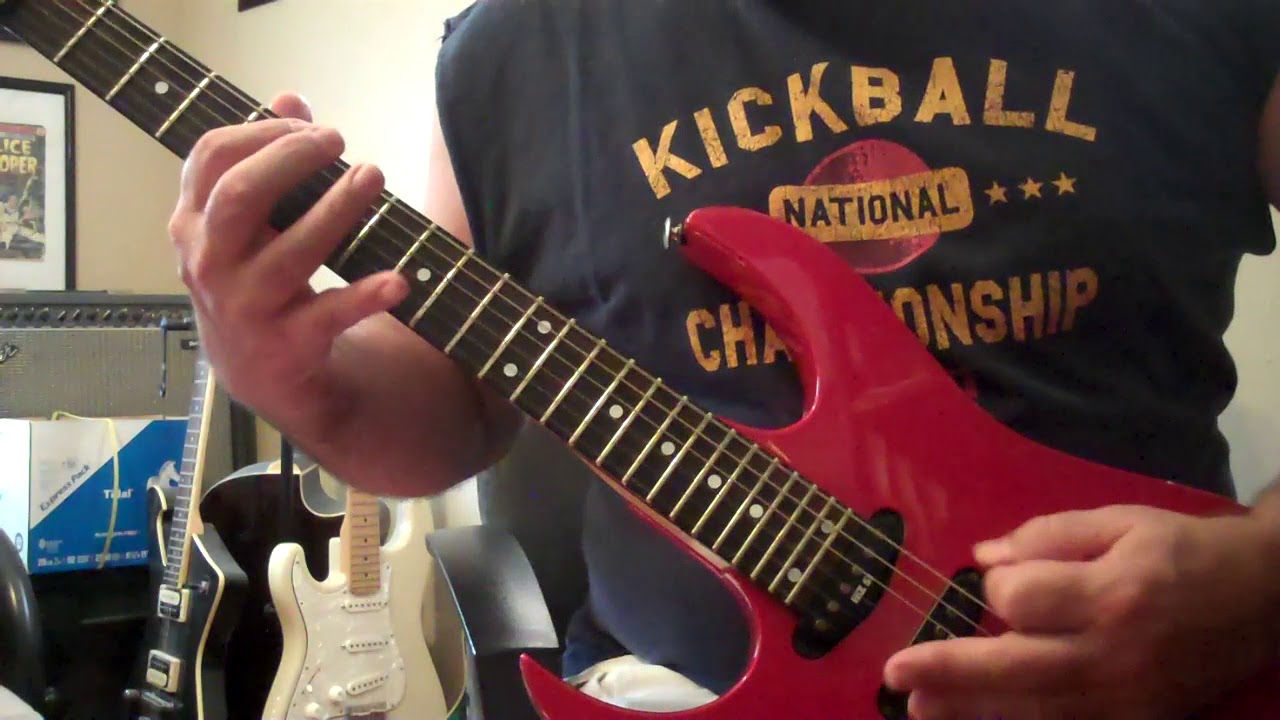 Warrant Machine Gun guitar cover by Lefty99riffs YouTube