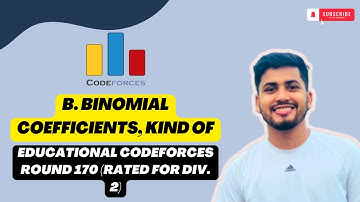 B. Binomial Coefficients, Kind Of | Educational Codeforces Round 170 (Rated for Div. 2