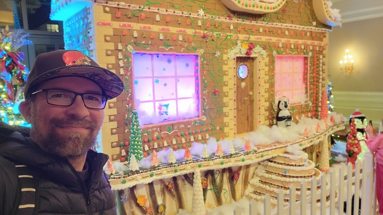 Пряничный домик и рождественские витрины 2025 — Grand America Hotel, SLC
