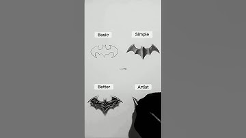 Menggambar Logo Batman 🦇 #art #drawing #shorts #xlowart