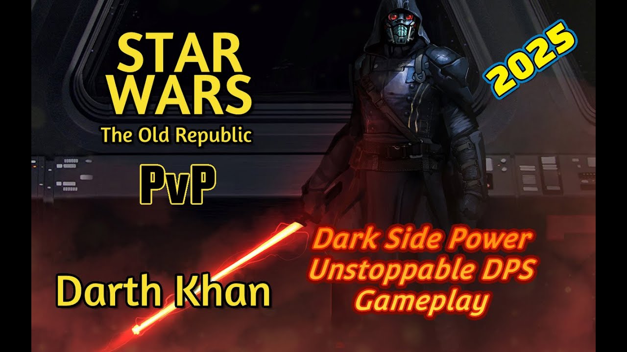SWTOR PvP: Darth Khan's Dark Side Power - Unstoppable DPS Gameplay - 2025