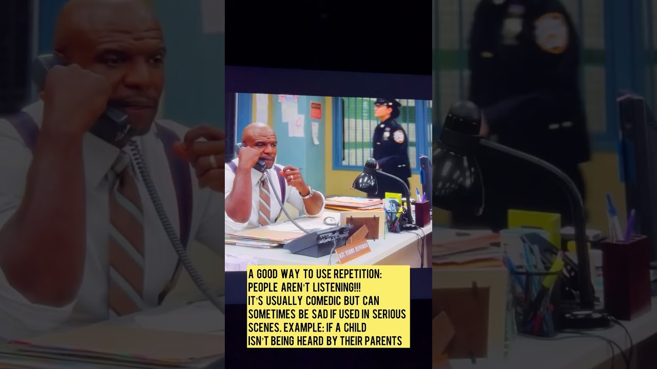 A great way to repeat dialogue. 