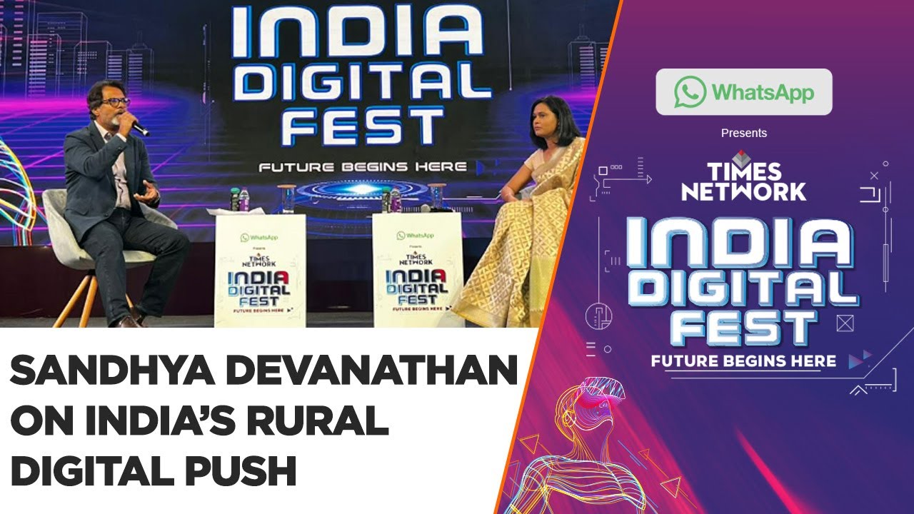 Sandhya Devanathan Discusses India's Rural Digital Push With MK Anand | India Digital Fest 2023
